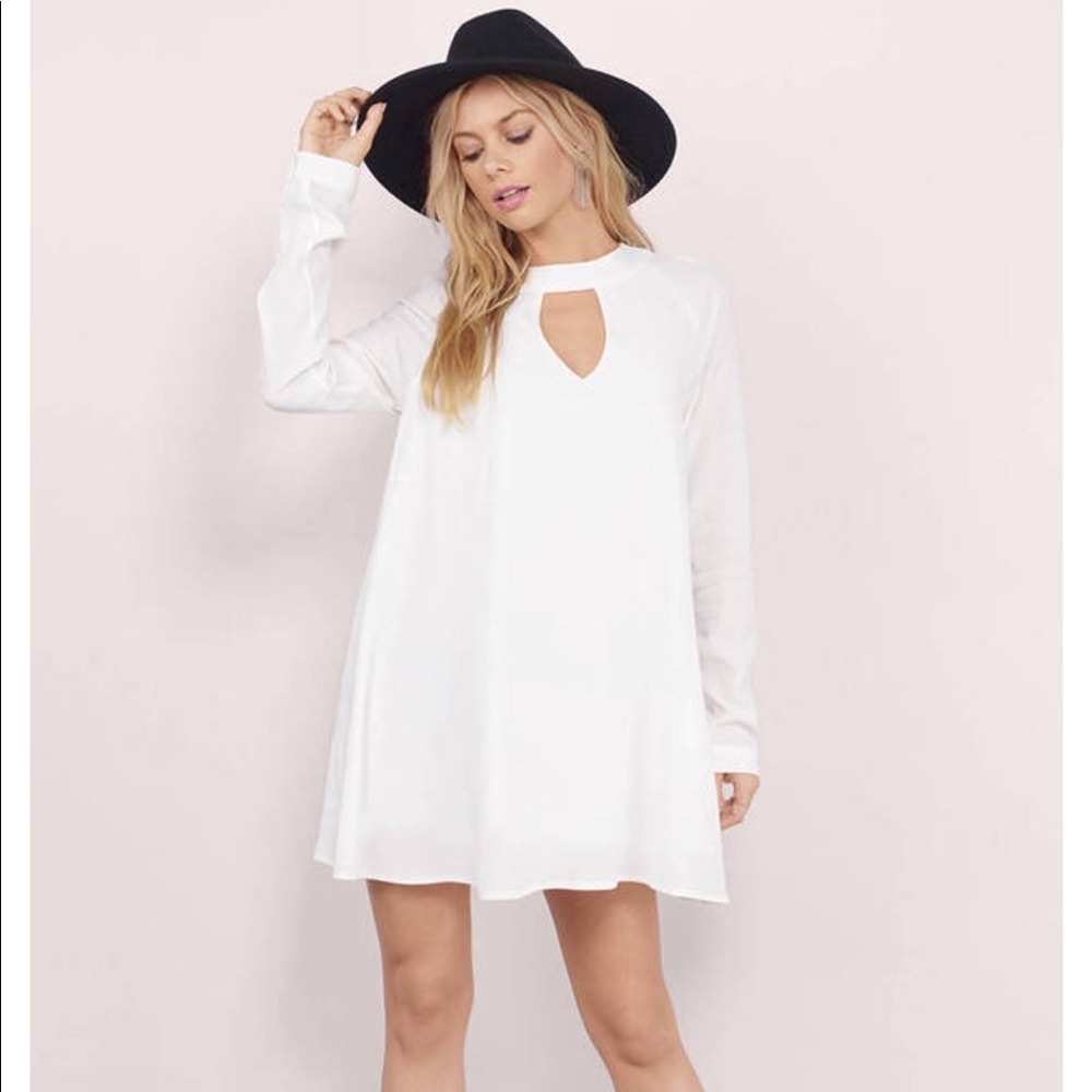 White Cutout Dress